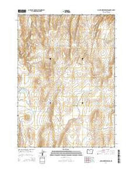 Copeland Reservoirs Oregon Current topographic map, 1:24000 scale, 7.5 X 7.5 Minute, Year 2014