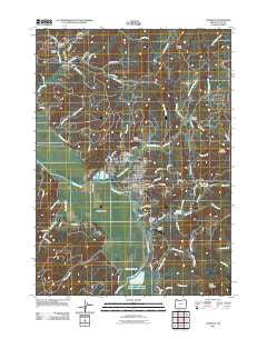 Coquille Oregon Historical topographic map, 1:24000 scale, 7.5 X 7.5 Minute, Year 2011