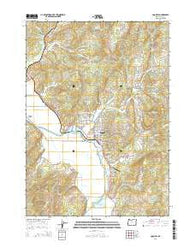 Coquille Oregon Current topographic map, 1:24000 scale, 7.5 X 7.5 Minute, Year 2014