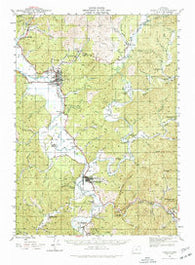 Coquille Oregon Historical topographic map, 1:62500 scale, 15 X 15 Minute, Year 1942