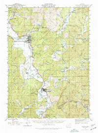 Coquille Oregon Historical topographic map, 1:62500 scale, 15 X 15 Minute, Year 1942