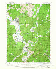 Coquille Oregon Historical topographic map, 1:62500 scale, 15 X 15 Minute, Year 1942