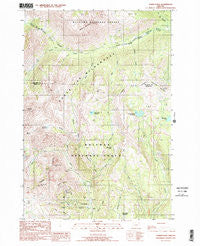 Cornucopia Oregon Historical topographic map, 1:24000 scale, 7.5 X 7.5 Minute, Year 1990