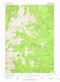 Cornucopia Oregon Historical topographic map, 1:62500 scale, 15 X 15 Minute, Year 1954