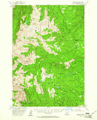 Cornucopia Oregon Historical topographic map, 1:62500 scale, 15 X 15 Minute, Year 1954