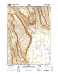 Corporation Rim Oregon Current topographic map, 1:24000 scale, 7.5 X 7.5 Minute, Year 2014