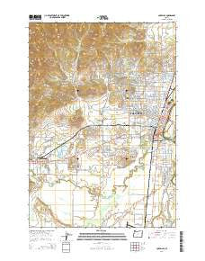 Corvallis Oregon Current topographic map, 1:24000 scale, 7.5 X 7.5 Minute, Year 2014