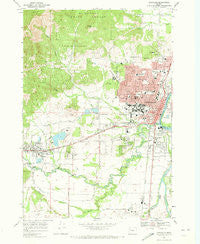 Corvallis Oregon Historical topographic map, 1:24000 scale, 7.5 X 7.5 Minute, Year 1969
