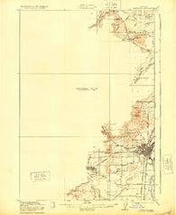 Corvallis Oregon Historical topographic map, 1:62500 scale, 15 X 15 Minute, Year 1921