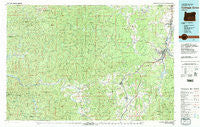 Cottage Grove Oregon Historical topographic map, 1:100000 scale, 30 X 60 Minute, Year 1979