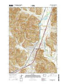 Cottage Grove Oregon Current topographic map, 1:24000 scale, 7.5 X 7.5 Minute, Year 2014