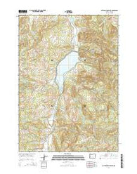 Cottage Grove Lake Oregon Current topographic map, 1:24000 scale, 7.5 X 7.5 Minute, Year 2014
