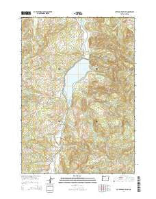 Cottage Grove Lake Oregon Current topographic map, 1:24000 scale, 7.5 X 7.5 Minute, Year 2014