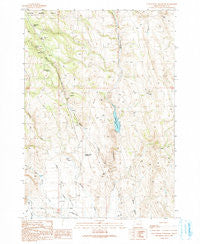 Cottonwood Reservoir Oregon Historical topographic map, 1:24000 scale, 7.5 X 7.5 Minute, Year 1990