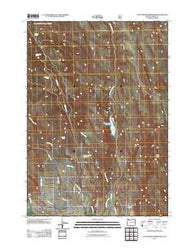 Cottonwood Reservoir Oregon Historical topographic map, 1:24000 scale, 7.5 X 7.5 Minute, Year 2011