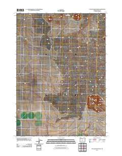 Cougar Mountain Oregon Historical topographic map, 1:24000 scale, 7.5 X 7.5 Minute, Year 2011