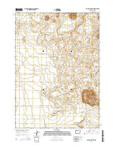 Cougar Mountain Oregon Current topographic map, 1:24000 scale, 7.5 X 7.5 Minute, Year 2014