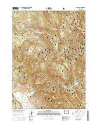 Cougar Peak Oregon Current topographic map, 1:24000 scale, 7.5 X 7.5 Minute, Year 2014