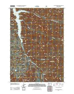 Cougar Reservoir Oregon Historical topographic map, 1:24000 scale, 7.5 X 7.5 Minute, Year 2011
