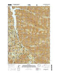 Cougar Reservoir Oregon Current topographic map, 1:24000 scale, 7.5 X 7.5 Minute, Year 2014