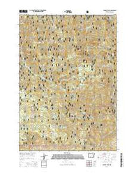Cougar Rock Oregon Current topographic map, 1:24000 scale, 7.5 X 7.5 Minute, Year 2014
