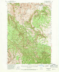 Courtrock Oregon Historical topographic map, 1:62500 scale, 15 X 15 Minute, Year 1951