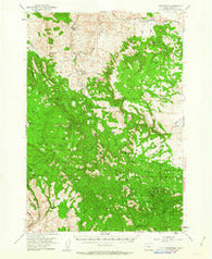 Courtrock Oregon Historical topographic map, 1:62500 scale, 15 X 15 Minute, Year 1951