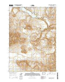 Cow Valley East Oregon Current topographic map, 1:24000 scale, 7.5 X 7.5 Minute, Year 2014