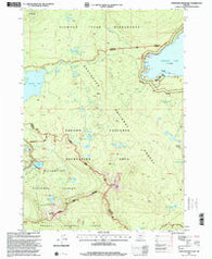 Cowhorn Mountain Oregon Historical topographic map, 1:24000 scale, 7.5 X 7.5 Minute, Year 1997