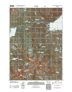 Cowhorn Mountain Oregon Historical topographic map, 1:24000 scale, 7.5 X 7.5 Minute, Year 2011