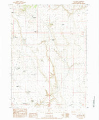Cox Canyon Oregon Historical topographic map, 1:24000 scale, 7.5 X 7.5 Minute, Year 1984
