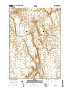 Cox Canyon Oregon Current topographic map, 1:24000 scale, 7.5 X 7.5 Minute, Year 2014