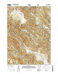 Cox Flat Oregon Current topographic map, 1:24000 scale, 7.5 X 7.5 Minute, Year 2014