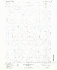 Coyote Meadows Oregon Historical topographic map, 1:24000 scale, 7.5 X 7.5 Minute, Year 1981
