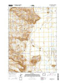 Coyote Buttes Oregon Current topographic map, 1:24000 scale, 7.5 X 7.5 Minute, Year 2014