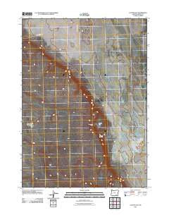 Coyote Gap Oregon Historical topographic map, 1:24000 scale, 7.5 X 7.5 Minute, Year 2011