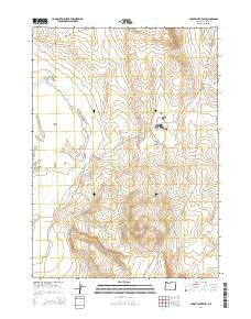 Coyote Lake East Oregon Current topographic map, 1:24000 scale, 7.5 X 7.5 Minute, Year 2014