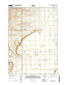 Coyote Lake West Oregon Current topographic map, 1:24000 scale, 7.5 X 7.5 Minute, Year 2014