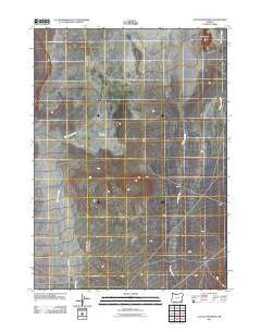 Coyote Meadows Oregon Historical topographic map, 1:24000 scale, 7.5 X 7.5 Minute, Year 2011