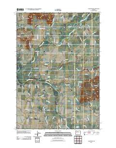 Crabtree Oregon Historical topographic map, 1:24000 scale, 7.5 X 7.5 Minute, Year 2011