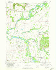 Crabtree Oregon Historical topographic map, 1:24000 scale, 7.5 X 7.5 Minute, Year 1970