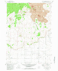 Crack-in-the-Ground Oregon Historical topographic map, 1:24000 scale, 7.5 X 7.5 Minute, Year 1983