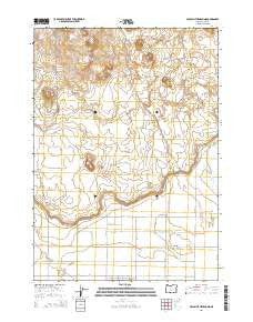 Crack In The Ground Oregon Current topographic map, 1:24000 scale, 7.5 X 7.5 Minute, Year 2014