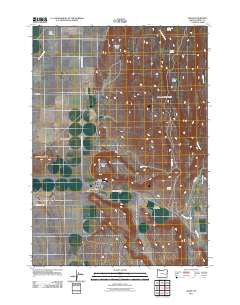 Crane Oregon Historical topographic map, 1:24000 scale, 7.5 X 7.5 Minute, Year 2011