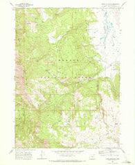 Crane Mountain Oregon Historical topographic map, 1:24000 scale, 7.5 X 7.5 Minute, Year 1968