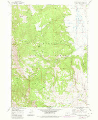 Crane Mountain Oregon Historical topographic map, 1:24000 scale, 7.5 X 7.5 Minute, Year 1968