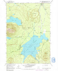 Crane Prairie Reservoir Oregon Historical topographic map, 1:24000 scale, 7.5 X 7.5 Minute, Year 1963