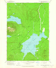 Crane Prairie Reservoir Oregon Historical topographic map, 1:24000 scale, 7.5 X 7.5 Minute, Year 1963