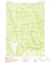 Crane Prairie Oregon Historical topographic map, 1:24000 scale, 7.5 X 7.5 Minute, Year 1990
