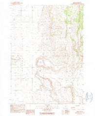 Crane Oregon Historical topographic map, 1:24000 scale, 7.5 X 7.5 Minute, Year 1990